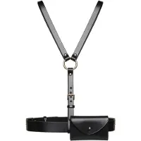 Haute Cuir Cinturón 'Prestige Harness Bag' negro