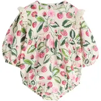Next Pijama entero/body verde hierba / rosa / blanco