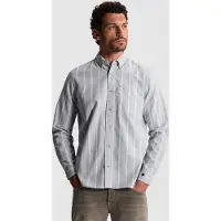 Cast iron Camisa 'Oxford shirt with stripe pattern' azul