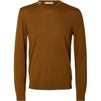 Selected Lana De Merino 100 % Jersey Hombres Marrón L