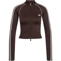 Adidas Originals Sudadera con cremallera 'Essentials' kitt / chocolate / blanco