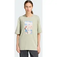Adidas Camiseta funcional 'Secret Paths Ahead' azul claro / verde claro / rosa claro / blanco