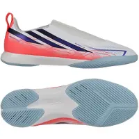 Adidas adidasZapatilla de fútbol sin cordones F50 Hyperfast League Indoor 30 1/2 Cloud White / Solar Purple / Solar Turbo Niño
