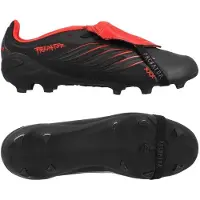 Adidas adidasBota de fútbol PREDATOR ELITE L-TECH con lengüeta plegable para césped natural seco para niños 35 1/2 Core Black / Core Black / Core Black Niño