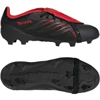 Adidas adidasBota de fútbol PREDATOR ELITE L-TECH con lengüeta plegable para césped natural seco para niños 34 Core Black / Core Black / Core Black Niño