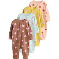 Next Pijama marrón / amarillo / menta / altrosa