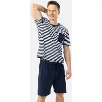 PANTONECLO Pijama corto 'Men’s Nightwear Set' negro / blanco
