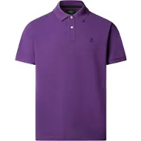 Hackett para hombre. HM5600241 Polo Logo lila (L), Casual, Algodón, Manga corta, outlet 2026.