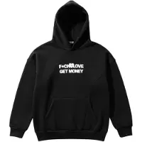 Kleidermafia Sudadera 'Oversize Get Money Hoodie - Black' negro