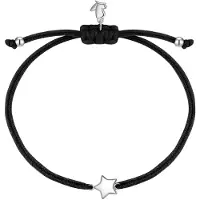 Glanzstücke Pulsera negro / plata