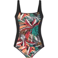 Sunseeker Traje de baño pino / naranja claro / negro / blanco
