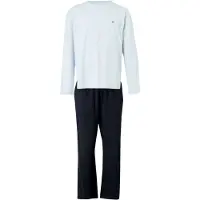 Tommy Hilfiger Underwear Pijama largo navy / azul claro / rojo cereza