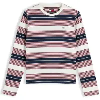 Tommy Hilfiger Camiseta 'ESS' navy / rojo vivo / blanco