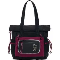 Desigual , Mochila multiposición Grande, Poliamida, Negro, U