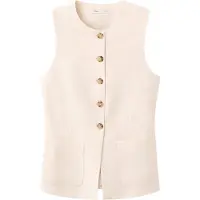 Mango Chaleco para traje 'NAPOLI' crema