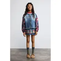 Desigual , Chaqueta vaquera cuadros, NiñOs, Algodon, Azul, 5/6