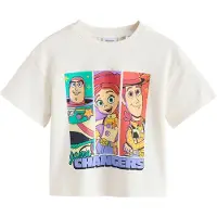 Next Camiseta 'Toy Story Woody Jessie Buzz Lightyear' ecru / verde / langosta / negro