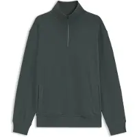 HUGO BOSS para hombre. 50569548 Sudadera de cuello alto con cremallera verde (XL), Casual, Algodón, Manga larga, outlet 2026.