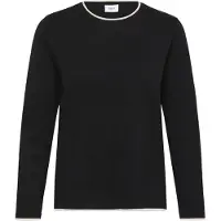 Saint tropez Jersey 'Mila' negro / blanco