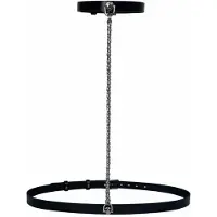 Haute Cuir Cinturón 'Slim Chain Harness' negro