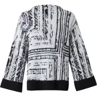 Marc Cain Jersey gris claro / lavanda / negro