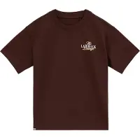 We fashion Camiseta crema / marrón oscuro / blanco