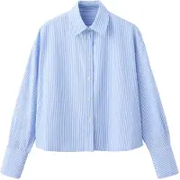 Mango Blusa 'SHINNY' azul claro / negro / blanco
