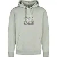 Cleptomanicx Sudadera 'Möwe Plate' gris oscuro / verde pastel