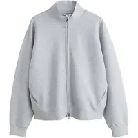 Next Sudadera con cremallera gris moteado
