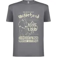 Motorhead Camiseta 'Live and Loud T-Shirt' gris