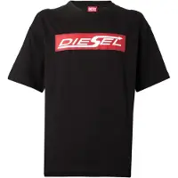 Diesel Camiseta rojo / negro / blanco