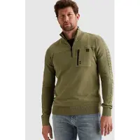 PME Legend Jersey 'Pullover with half zipper' verde
