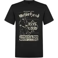 Motorhead Camiseta 'Live and Loud T-Shirt' negro