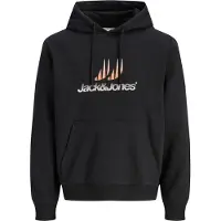 Jack & Jones Sudadera 'JCOECHO' albaricique / negro / blanco