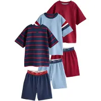 Next Pijama navy / azul claro / rojo / blanco