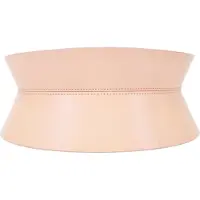 Haute Cuir Cinturón 'Rounded Hourglass Corset Belt' crema