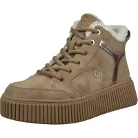 Bugatti Botines con cordones marrón claro / bronce / plata