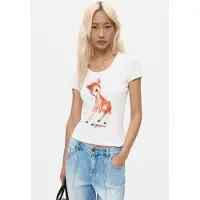Desigual , Camiseta Estampada, Mujer, Algodon, Blanco, S