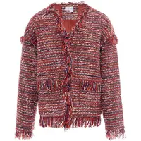 IZIA Cárdigan crema / lila / rojo / rojo anaranjado