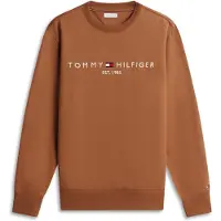 Tommy Hilfiger Sudadera marrón / rojo sangre / blanco