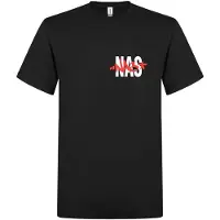 Nas Camiseta 'Wy Tang T-Shirt' negro