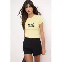 Trendyol Camiseta amarillo / negro