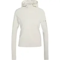Adidas By Stella Mccartney Camiseta funcional ' Running Hybrid Open-Back Hooded Long' gris claro