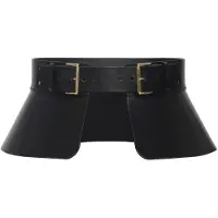 Haute Cuir Cinturón 'Peplum Corset Belt' negro