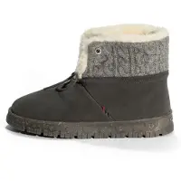 Minnetonka Botines con cordones 'Norean' beige claro / antracita / gris moteado