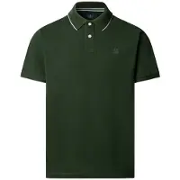 Hackett London para hombre. HM5600235 Polo Tipped verde (XL), Casual, Algodón, Manga corta, outlet 2026.