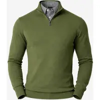 PANTONECLO Jersey 'Men’s Mock Sweater' verde