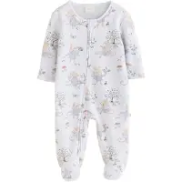 Next Pijama beige / verde / lila pastel / blanco