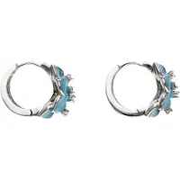 IZIA Pendientes azul / plata