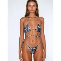 Flavia Valentini Bikini 'Roma Bikini Set - Black Leopard' negro moteado